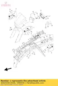 yamaha 3D6H33010000 luz intermitente delantera - Lado inferior