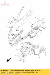 Aquí puede pedir guardabarros, interior 2 de Yamaha , con el número de pieza 5WGF15530000: