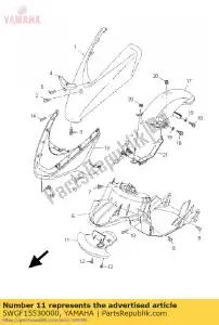 yamaha 5WGF15530000 guardabarros, interior 2 - Lado inferior