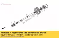 91205HM7003, Honda, paraolio, 25x61x8,5 (koyo) honda trx 400 450 500 2000 2001 2002 2003 2004 2005 2006 2007 2008 2009 2010 2011 2013, Nuovo