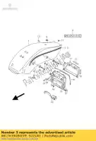 6817639GB0EPF, Suzuki, bande, garde-boue arrière suzuki vz intruder m800 u zu z vz800z 800 , Nouveau