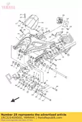 Aqui você pode pedir o amortecedor 2 em Yamaha , com o número da peça 1RC2214G0000: