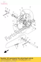 17D254495000, Yamaha, roda dentada, acionada (49t) yamaha  yz 125 250 450 2010 2011 2012 2013 2014 2015 2016 2017 2018 2019 2020 2021, Novo