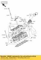 160651386, Kawasaki, houder-carburateur zx636-b1h kawasaki zx 600 2003 2004 2005 2006, Nieuw