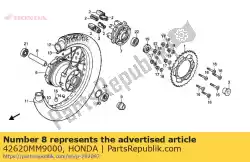 Aqui você pode pedir o descrição não disponível em Honda , com o número da peça 42620MM9000: