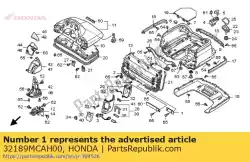 Aqui você pode pedir o suporte, acoplador em Honda , com o número da peça 32189MCAH00: