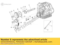 Here you can order the flange from Piaggio Group, with part number GU010540016: