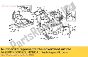 Honda 64280MN5000ZG kap, r. onder * pb224m * - Onderkant