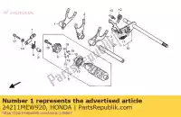 24211MEW920, Honda, forcella, r. leva del cambio honda nt deauville va v nt700v nt700va 700 , Nuovo