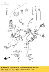 Here you can order the harness,wiring from Suzuki, with part number 3661008F20: