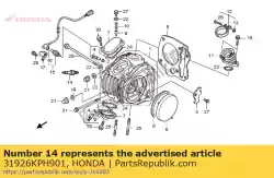 Aqui você pode pedir o vela de ignição em Honda , com o número da peça 31926KPH901: