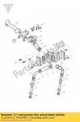 beugel solenoïde montage van Triumph, met onderdeel nummer T1250512, bestel je hier online: