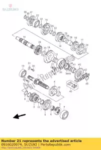 suzuki 0916020074 washer - Bottom side