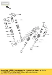 Aquí puede pedir toma de válvula de Kawasaki , con el número de pieza 120041065: