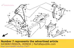 Aquí puede pedir panel, l mi * nh196 * de Honda , con el número de pieza 64380KYJ900ZA: