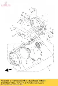 Yamaha 27SH43000000 conjunto de faros - Lado inferior