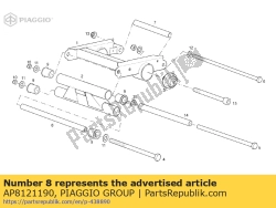 Aprilia AP8121190, Douille de tige, OEM: Aprilia AP8121190