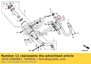 honda 18391MB0891 pakowanie, np. - Dół