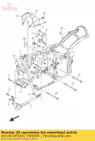 4XY2834E0000, Yamaha, amortyzator yamaha  xvs xvz xvztf 1300 1999 2001 2010 2011 2014 2016 2017, Nowy