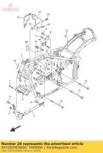 yamaha 4XY2834E0000 amortyzator - Dół