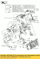 491250033H8, Kawasaki, sindone, lh, ebano kawasaki er6n  d er650 c er 6n abs 650 , Nuovo