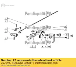 Qui puoi ordinare manubrio da Piaggio Group , con numero parte 257094: