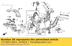 Qui puoi ordinare batteria (cr2025) da Honda , con numero parte 72148S10003: