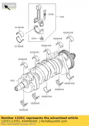 rod-assy-aansluiten, ik zr1000-a van Kawasaki, met onderdeel nummer 132511145II, bestel je hier online: