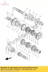 Here you can order the gear, 3rd pinion from Yamaha, with part number 2GU171310000: