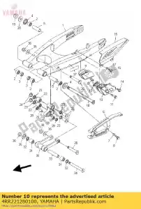 yamaha 4RR221280100 capa, impulso 1 - Lado inferior