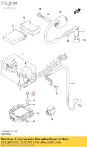 suzuki 0911606103 parafuso - Lado inferior