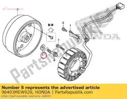 Here you can order the washer, 12. 5x34x5 from Honda, with part number 90403MEW920: