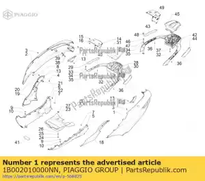 Piaggio Group 1B002010000NN pannello laterale sinistro - Il fondo