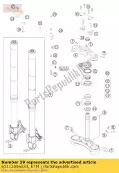 Qui puoi ordinare serranda serranda sterzo cpl. 07 da KTM , con numero parte 61112006033: