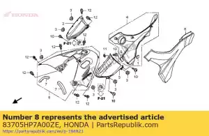 Honda 83705HP7A00ZE imposta illust * tipo1 * - Il fondo