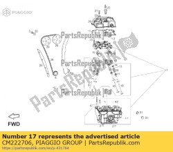 Aprilia CM222706, ?y?ka popychacza zaworu 2.45, OEM: Aprilia CM222706