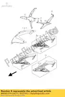 6868037H10GTY, Suzuki, set di nastri, cappuccio s suzuki gsx r600 600 , Nuovo