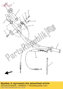 Yamaha 4SS262430000 buis, gasgeleider - Onderkant