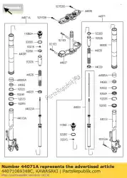 Qui puoi ordinare serranda-assy, ?? Forchetta, lh, blac da Kawasaki , con numero parte 44071089348C: