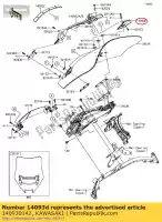 140930142, Kawasaki, cubierta zg1400eff kawasaki  tr 1400 2015 2016 2017, Nuevo