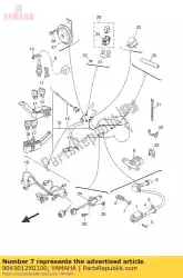 Ici, vous pouvez commander le joint d'huile (1hv) auprès de Yamaha , avec le numéro de pièce 9043012X0100: