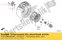 Here you can order the wheel sub assy., rr. From Honda, with part number 42650HN8B80: