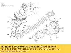 Here you can order the piston ring from Piaggio Group, with part number GU30060960: