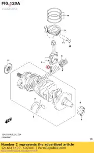 suzuki 1216313K00 bolt,connrod - Bottom side