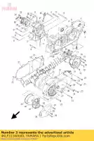 4KLF22160000, Yamaha, casquillo, amortiguador trasero yamaha xc 125 2008 2009 2010 2011, Nuevo