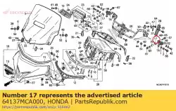 beugel, spanner van Honda, met onderdeel nummer 64137MCA000, bestel je hier online: