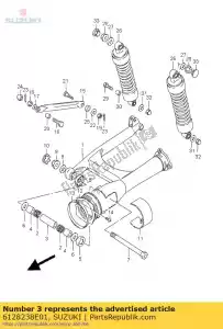 Suzuki 6128238E01 spacer,rr swing - Bottom side