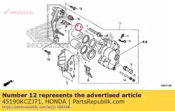 Tutaj możesz zamówić brak dost? Pnego opisu od Honda , z numerem części 45190KCZJ71: