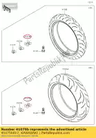 410750017, Kawasaki, Bilanciamento-ruota, 30g, silve zx140 kawasaki  gtr h2 h2r tr vn vulcan zzr 900 1000 1400 1700 2006 2007 2008 2009 2010 2011 2012 2013 2014 2015 2016 2017 2018 2019 2020 2021, Nuovo