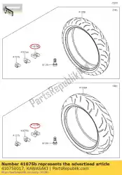 Ici, vous pouvez commander le roue d'équilibrage, 30g, silve zx140 auprès de Kawasaki , avec le numéro de pièce 410750017: